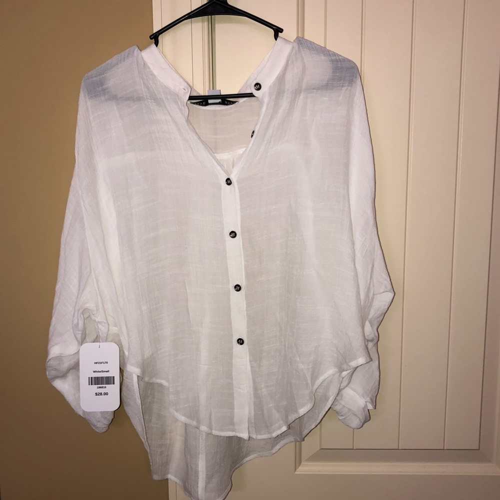 HYFVE White Button Down Top